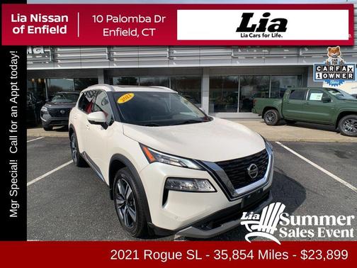 White 2021 Nissan Rogue SL