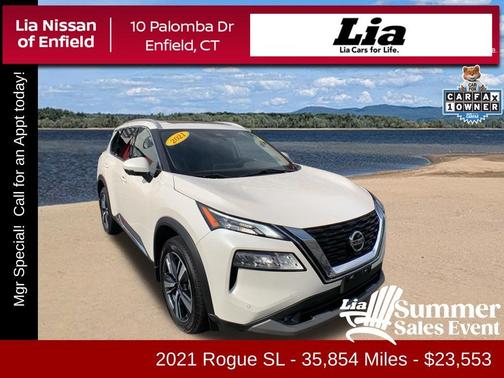 White 2021 Nissan Rogue SL