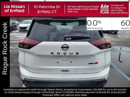 Everest White P 2026 Nissan Rogue Rock Creek