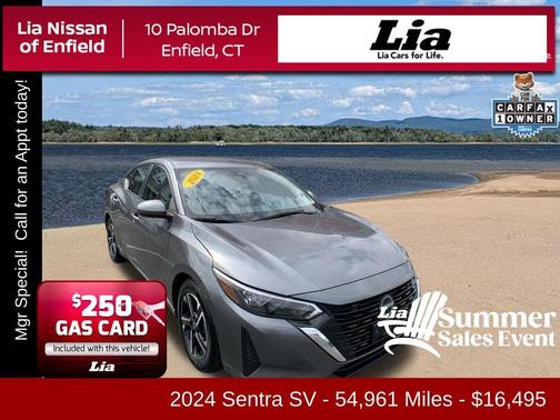 Gun Metallic 2024 Nissan Sentra SV