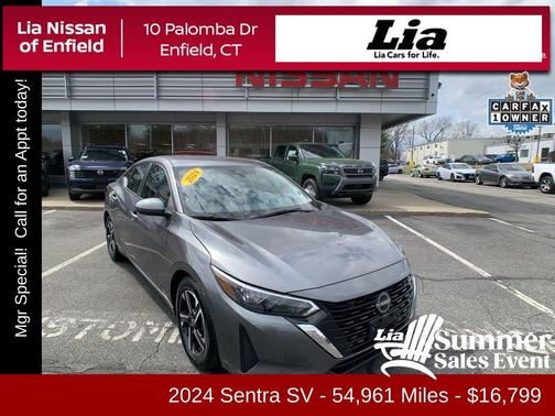 Gun Metallic 2024 Nissan Sentra SV