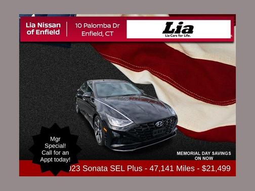 Onyx Black 2023 Hyundai SONATA SEL Plus