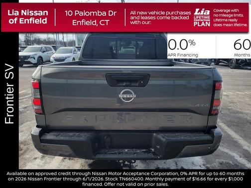 Gun Metallic 2026 Nissan Frontier SV