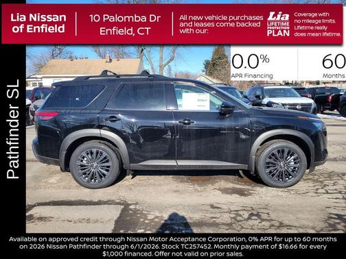Black 2026 Nissan Pathfinder SL