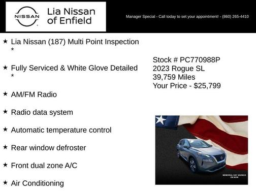Gun Metallic 2023 Nissan Rogue SL