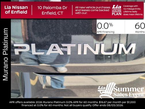 Gray 2026 Nissan Murano Platinum