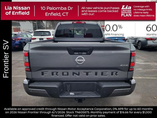 Gun Metallic 2026 Nissan Frontier SV
