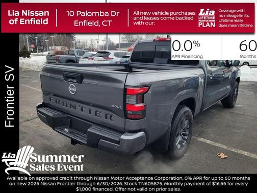 Gun Metallic 2026 Nissan Frontier SV