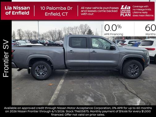 Gun Metallic 2026 Nissan Frontier SV