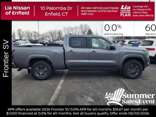 Gun Metallic 2026 Nissan Frontier SV