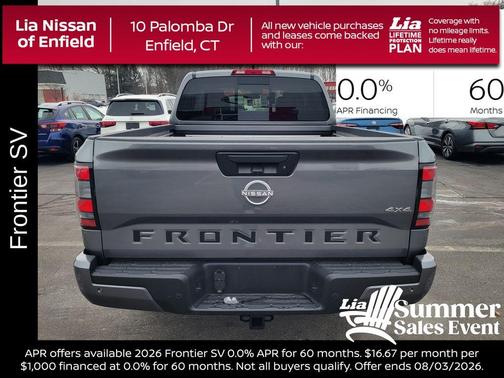 Gun Metallic 2026 Nissan Frontier SV