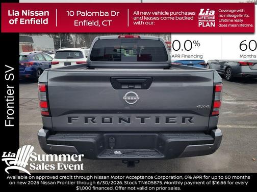 Gun Metallic 2026 Nissan Frontier SV