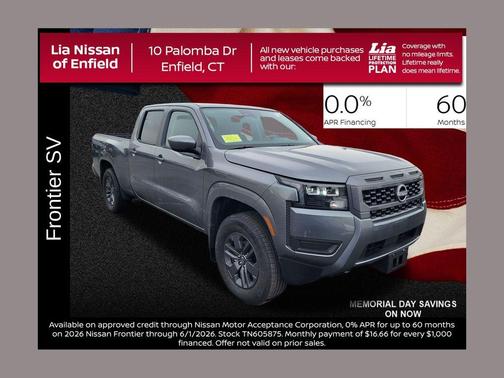 Gun Metallic 2026 Nissan Frontier SV
