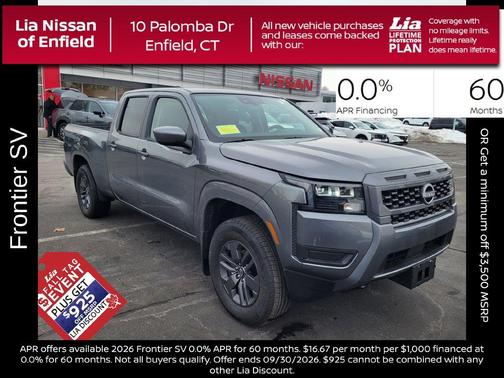 Gun Metallic 2026 Nissan Frontier SV