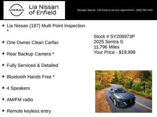 Gun Metallic 2025 Nissan Sentra S