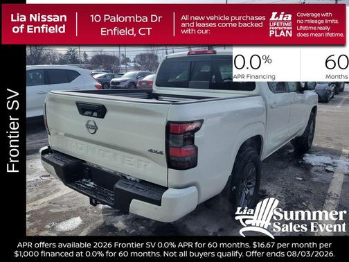 Glacier White 2026 Nissan Frontier SV