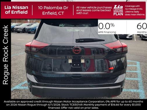 Black 2026 Nissan Rogue Rock Creek