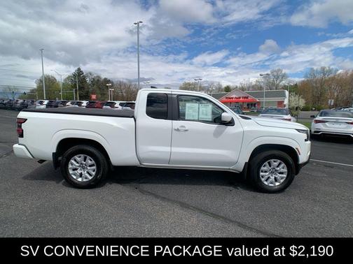 Glacier White 2023 Nissan Frontier SV