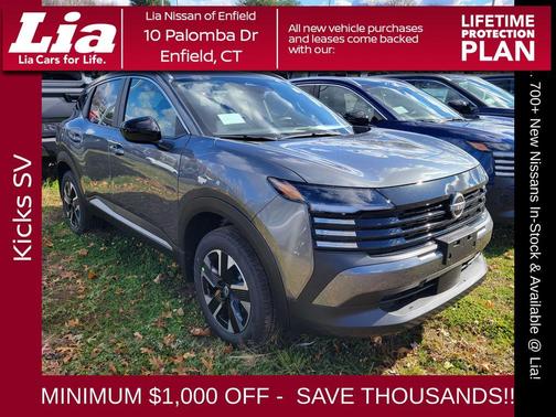 Gun Metallic 2026 Nissan Kicks SV