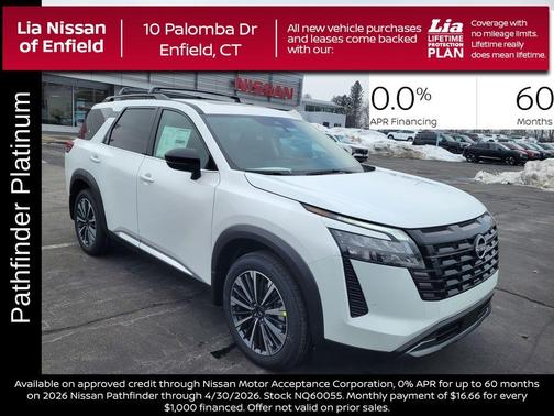 Everest White P 2026 Nissan Pathfinder Platinum