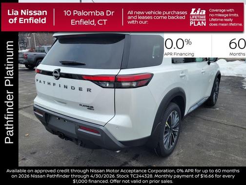 Everest White P 2026 Nissan Pathfinder Platinum