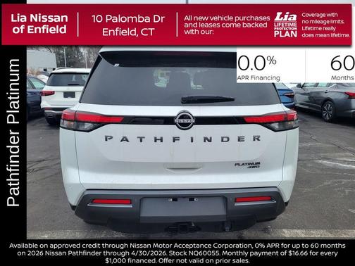 Everest White P 2026 Nissan Pathfinder Platinum