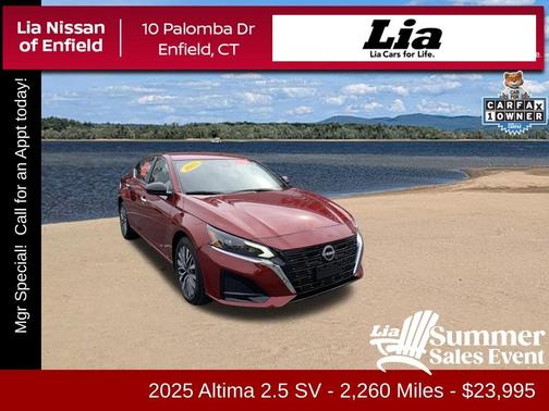 Scarlet Ember 2025 Nissan Altima SV