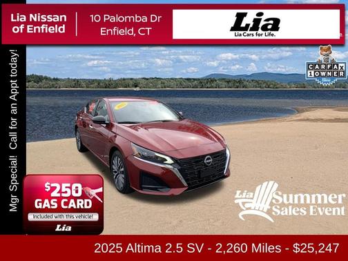 Scarlet Ember 2025 Nissan Altima SV