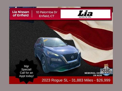 Caspian Blue 2023 Nissan Rogue SL