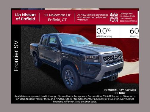 6 2026 Nissan Frontier SV