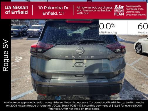 Gun Metallic 2026 Nissan Rogue SV