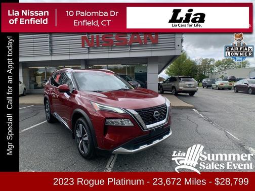 Scarlet Ember 2023 Nissan Rogue Platinum