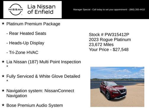 Scarlet Ember 2023 Nissan Rogue Platinum