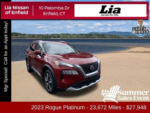 Scarlet Ember 2023 Nissan Rogue Platinum