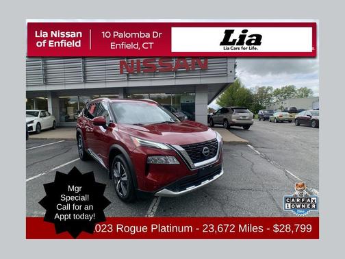 Scarlet Ember 2023 Nissan Rogue Platinum
