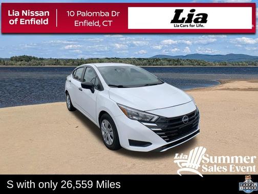 Cloud White 2025 Nissan Versa S