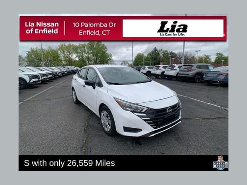 Cloud White 2025 Nissan Versa S