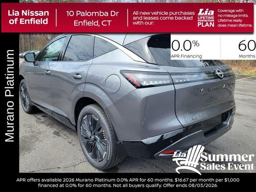 Gray 2026 Nissan Murano Platinum