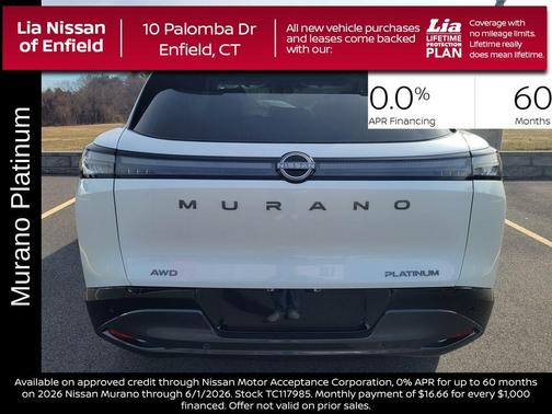 Everest White P 2026 Nissan Murano Platinum