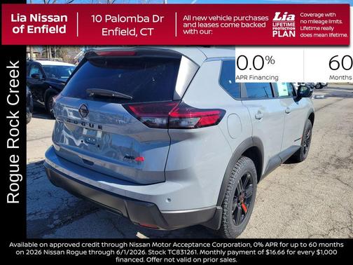 Boulder Gray Metallic 2026 Nissan Rogue Rock Creek