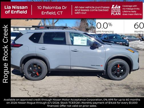 Boulder Gray Metallic 2026 Nissan Rogue Rock Creek