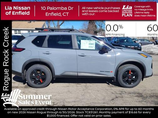 Boulder Gray Metallic 2026 Nissan Rogue Rock Creek