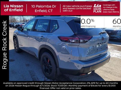 Boulder Gray Metallic 2026 Nissan Rogue Rock Creek