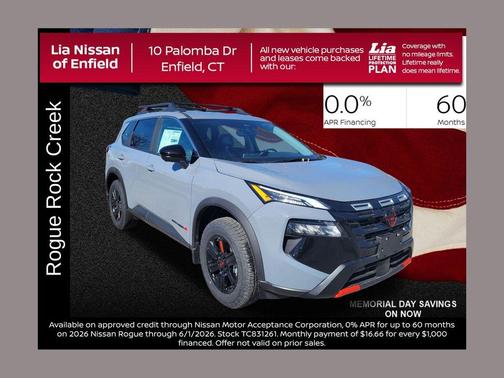 Boulder Gray Metallic 2026 Nissan Rogue Rock Creek