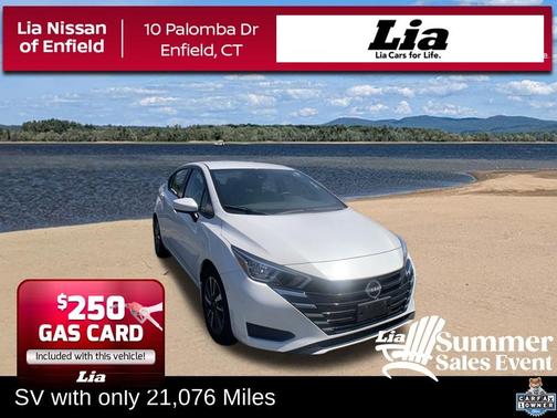 Aspen White 2024 Nissan Versa 1.6 SV