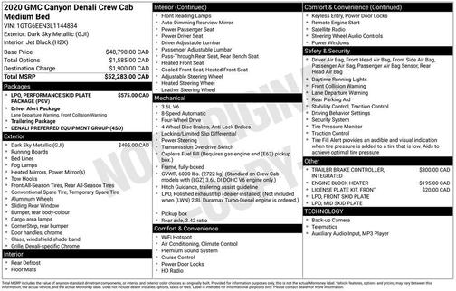 2020 GMC Canyon Denali