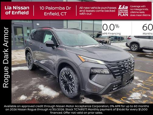 Gun Metallic 2026 Nissan Rogue Dark Armor