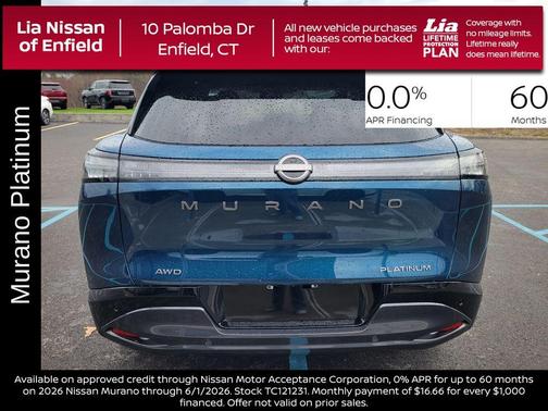 Aurora Blue Pea 2026 Nissan Murano Platinum