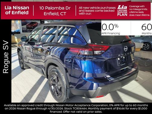 Deep Ocean Blue 2026 Nissan Rogue SV