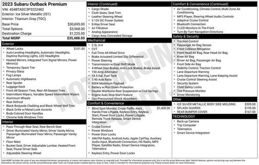 2023 Subaru Outback Premium